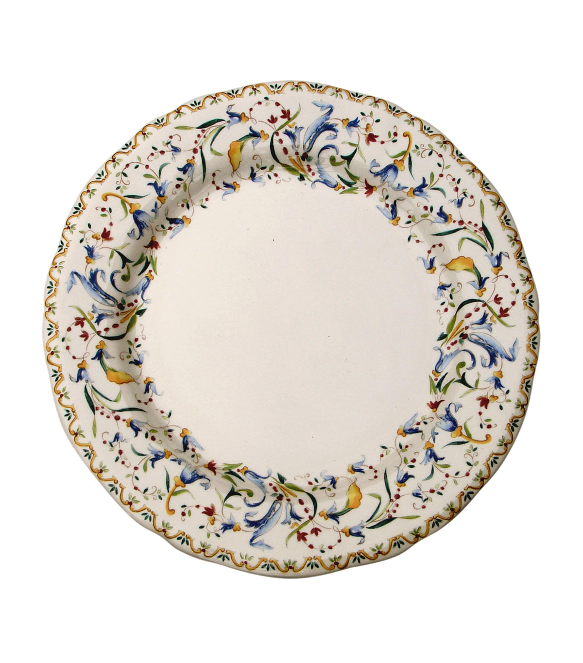 Set of 4 Intricately Decorated Soup Plates, Dishwasher and Microwave Safe