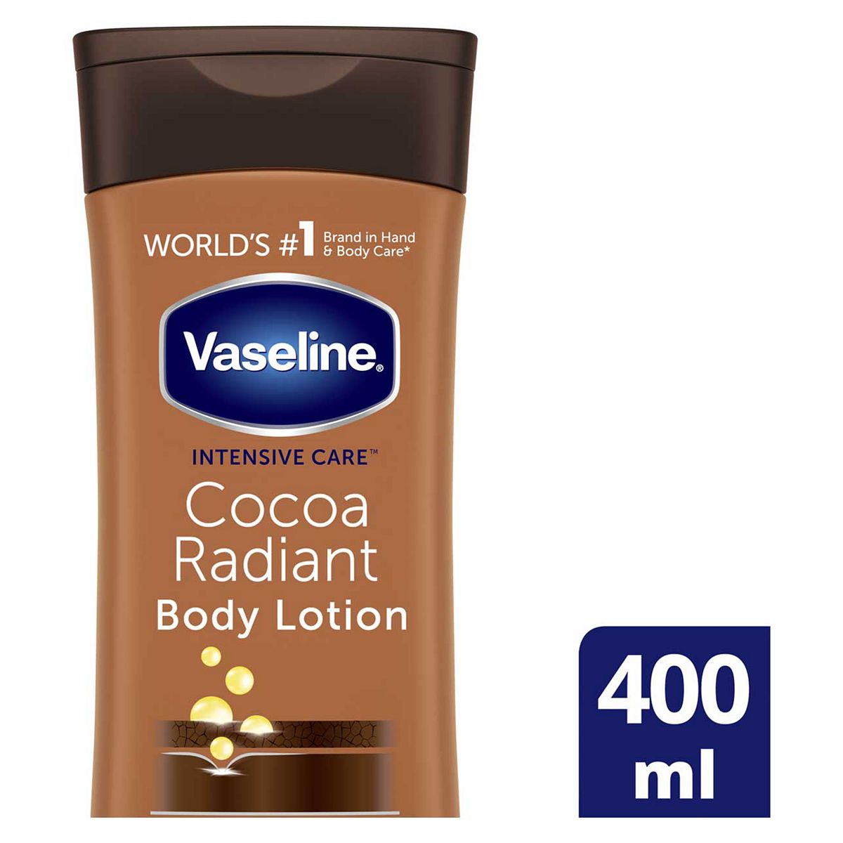 Vaseline Intensive Care Cocoa Radiant Body Lotion 400 ml Men's Toiletries Boots   