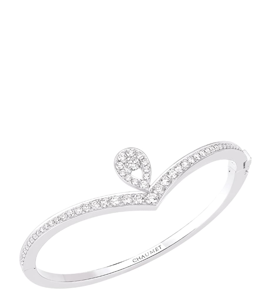 Chaumet Joséphine Aigrette white gold diamond bangle, UK version