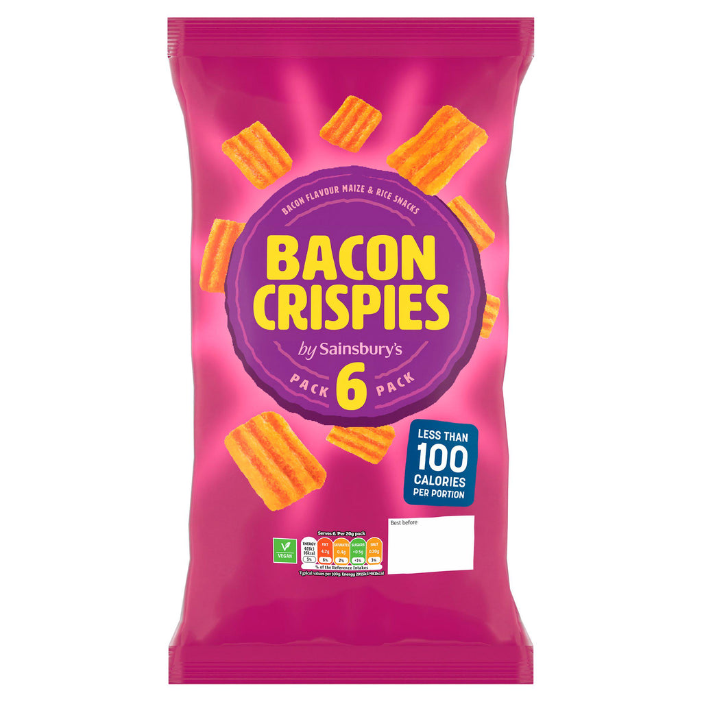 Sainsbury's Bacon Crispies 6x20g