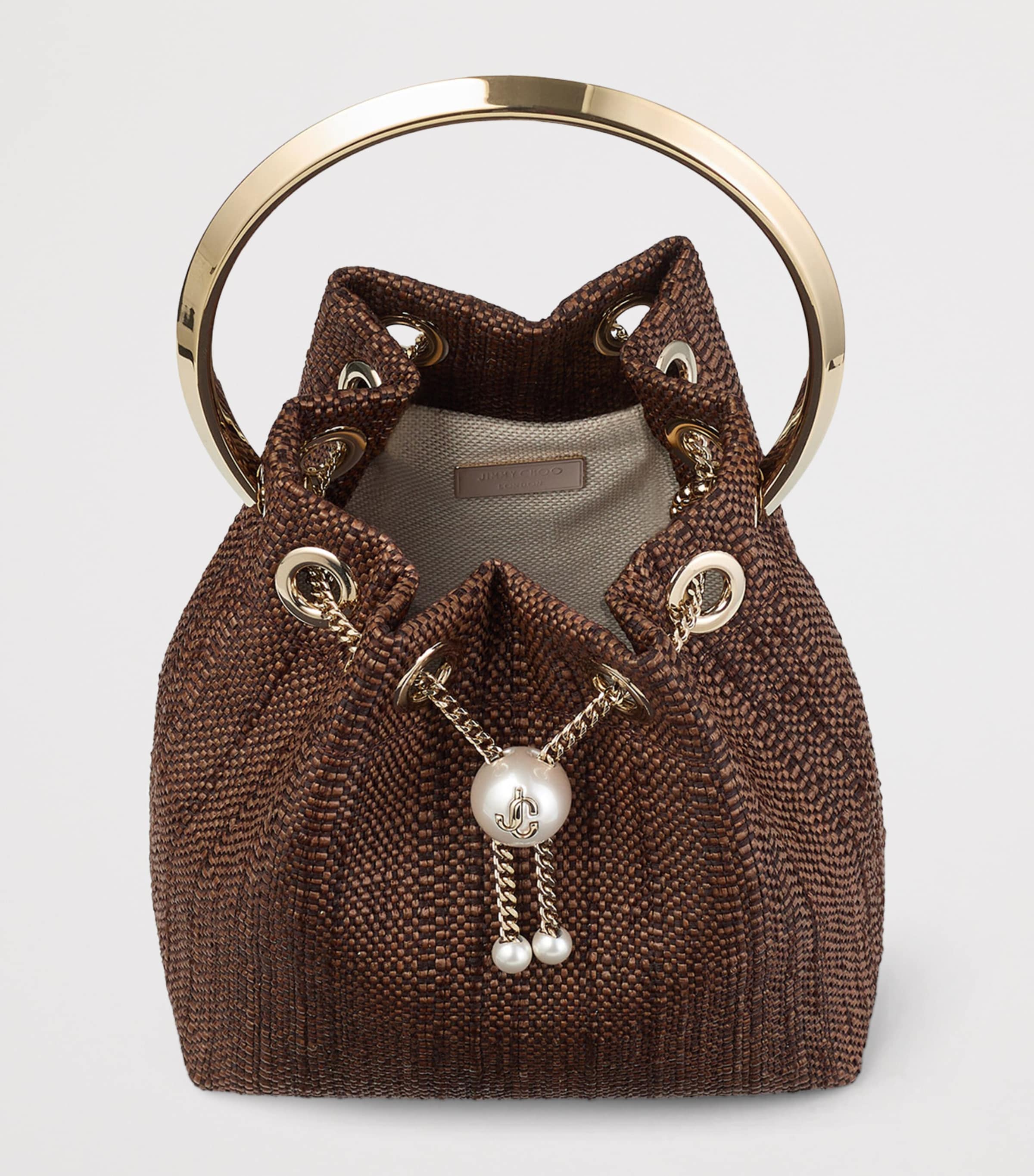 Jimmy Choo Bon Bon vevd håndveske - Britisk produkt