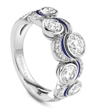 Boodles Over the Moon platinum diamond ring, imported from the UK
