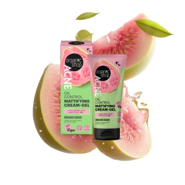 Organic Shop Acne Mattifying Cream-Gel 50ml, imported from the UK
