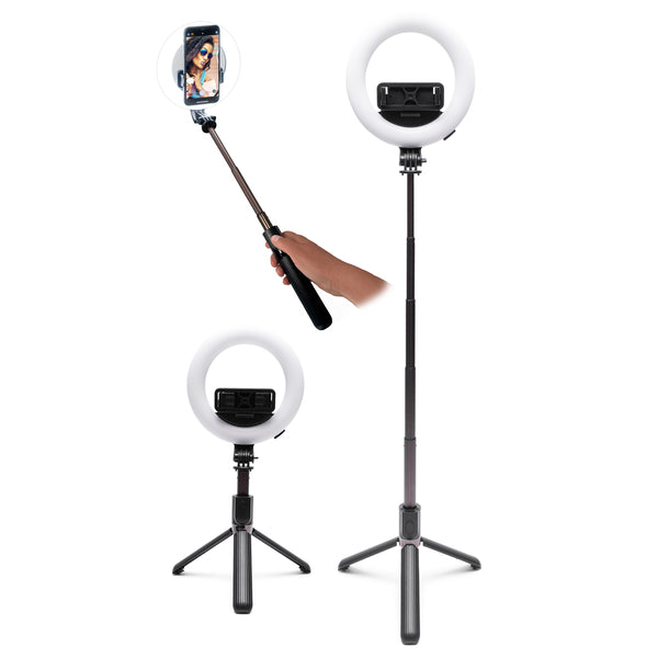 Rio GlamourGlow Pro ring light and tripod, imported from the UK