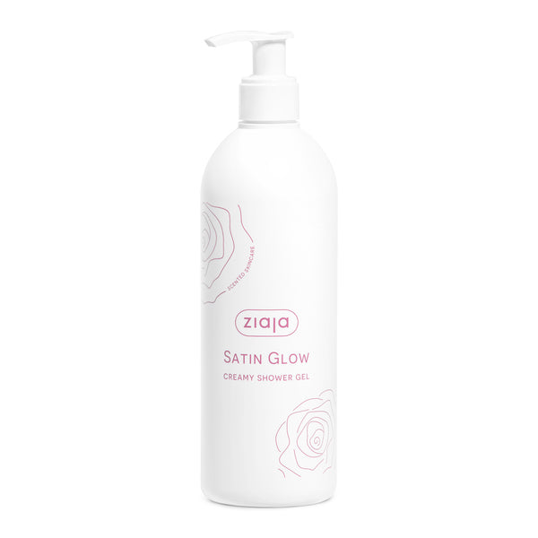 Ziaja Satin Glow creamy shower gel 390ml, imported from the UK