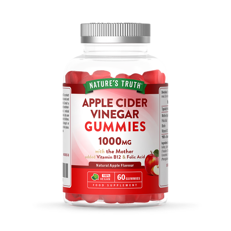 Nature's Truth Apple Cider Vinegar Ginger Gummies 60 count (British brand)