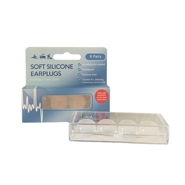 EarHub soft silicone earplugs 6 pairs (British brand)