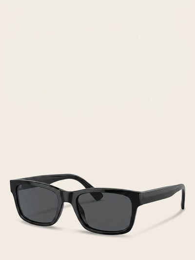 John Lewis Prada PR A01S Women's Rectangular Sunglasses - Black/Grey, 53mm Lens- Buy online at McGrocer