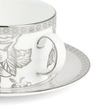 Wedgwood Silver Tonquin teacup and saucer (British brand)