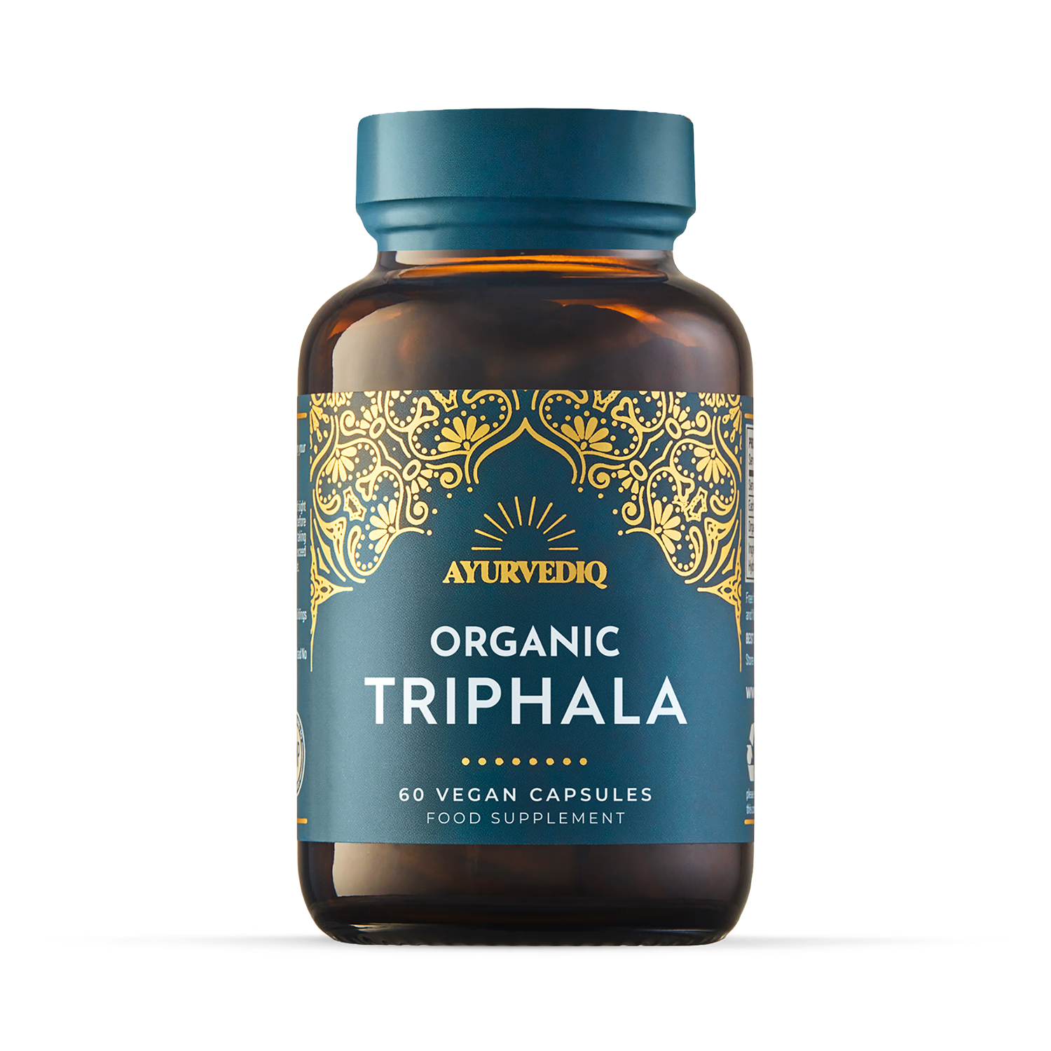 Ayurvediq Organic Triphala capsules 60 count, UK version