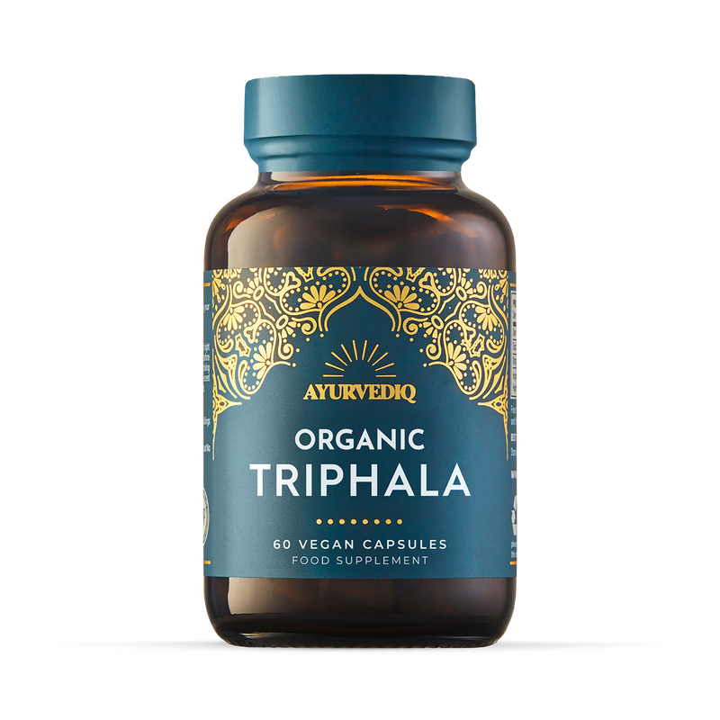 Ayurvediq Organic Triphala capsules 60 count, UK version