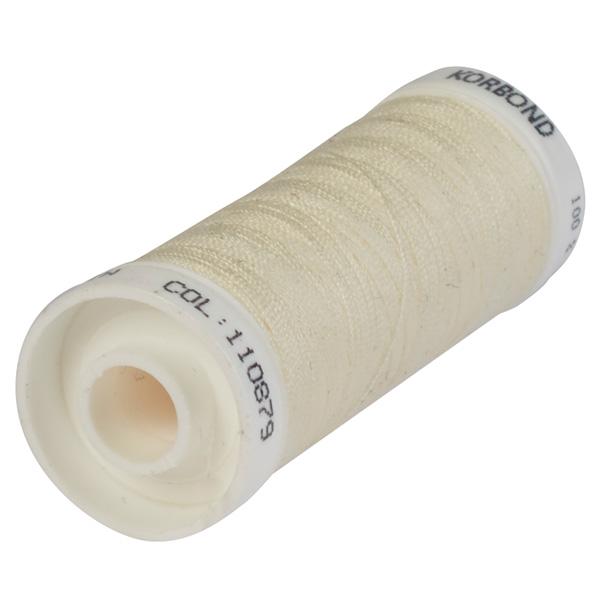 Korbond Cream Polyester Thread 100m