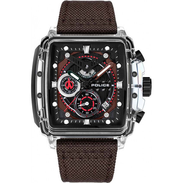 Police Black Mens Clout Watch - British product