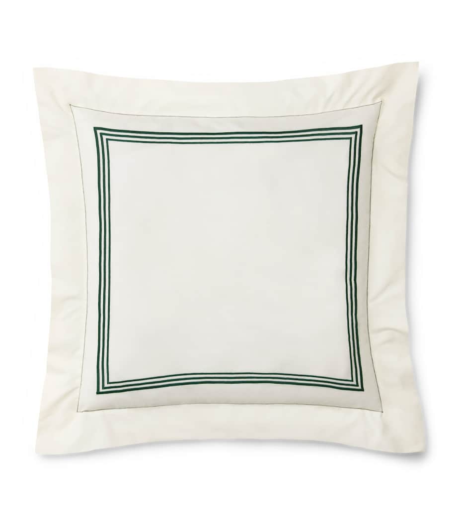 Taie d'oreiller carrée Pratesi Tre Righe 65cm (marque britannique)
