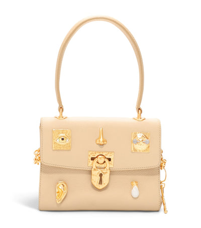 Harrods Schiaparelli Mini Leather Secret Bijoux Top-Handle Bag 26cm x 19cm x 11cm- Buy online at McGrocer