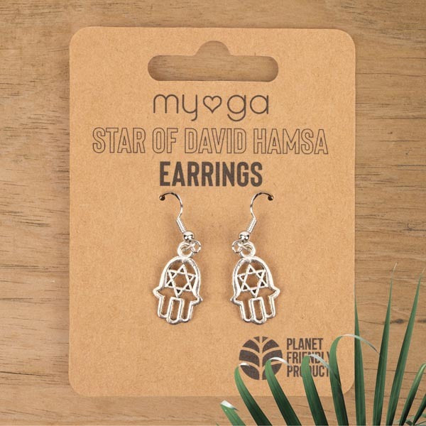 Myga Hamsa earrings made of zinc alloy, UK version