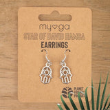 Myga Hamsa earrings made of zinc alloy, UK version