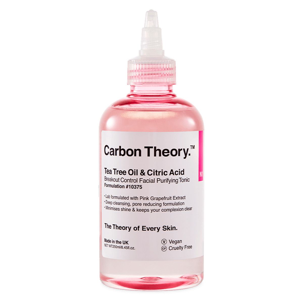 Carbon Theory Tea Tree Oil & Citric Acid Breakout Control Facial Purifying Tonic GOODS Boots   