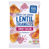 Sainsbury's Smoky Bacon Lentil Triangles 85g GOODS Sainsburys   