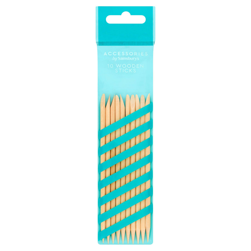 Sainsbury's Accessories Wooden Sticks x10