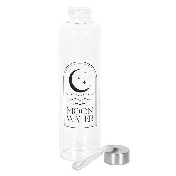 Something Different glass water bottle crescent moon design 550ml, UK version