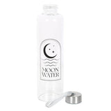Something Different glass water bottle crescent moon design 550ml, UK version