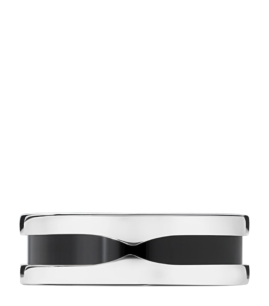 Bvlgari B.zero1 sterling silver ring (British brand)