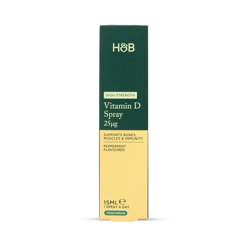 Holland & Barrett Vitamin D Spray Peppermint 15ml, imported from the UK