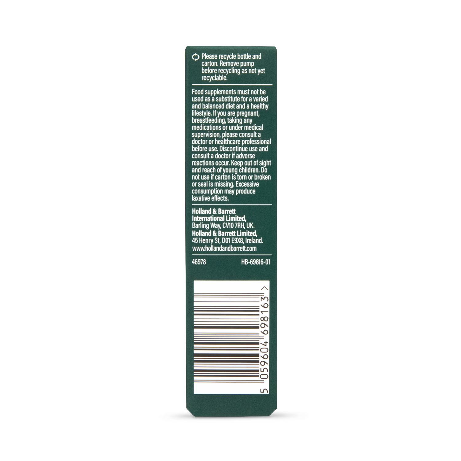 Holland & Barrett Vitamin D Spray Peppermint 15ml, imported from the UK