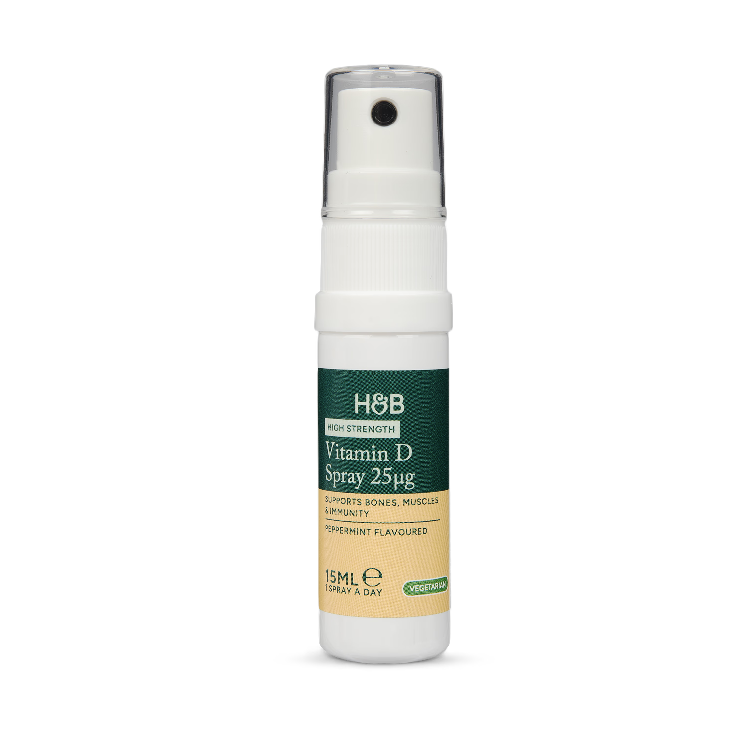 Holland & Barrett Vitamin D Spray Peppermint 15ml, imported from the UK
