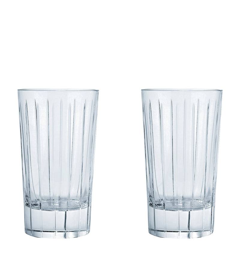 Christofle Iriana crystal highball glasses set of 2 270ml - British product