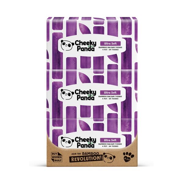 Cheeky Panda bamboo balsam 4 ply tissues 12 boxes, imported from the UK