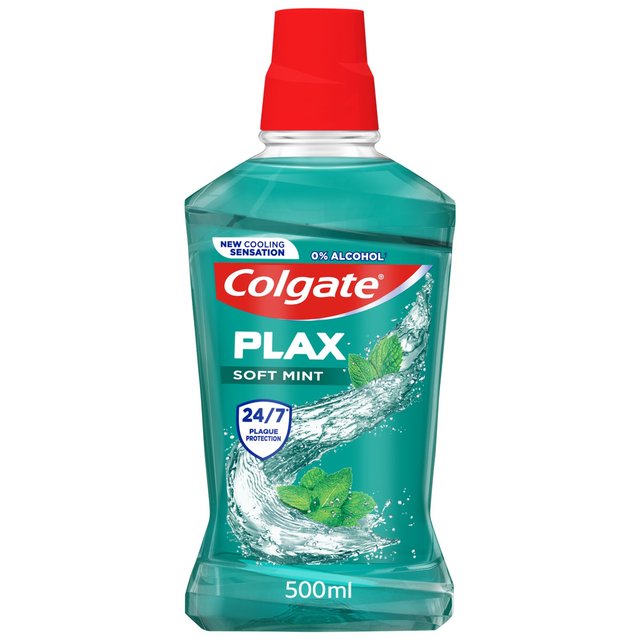 Colgate Plax Soft Mint Mouthwash Alcohol Free 500ml   500ml GOODS M&S   