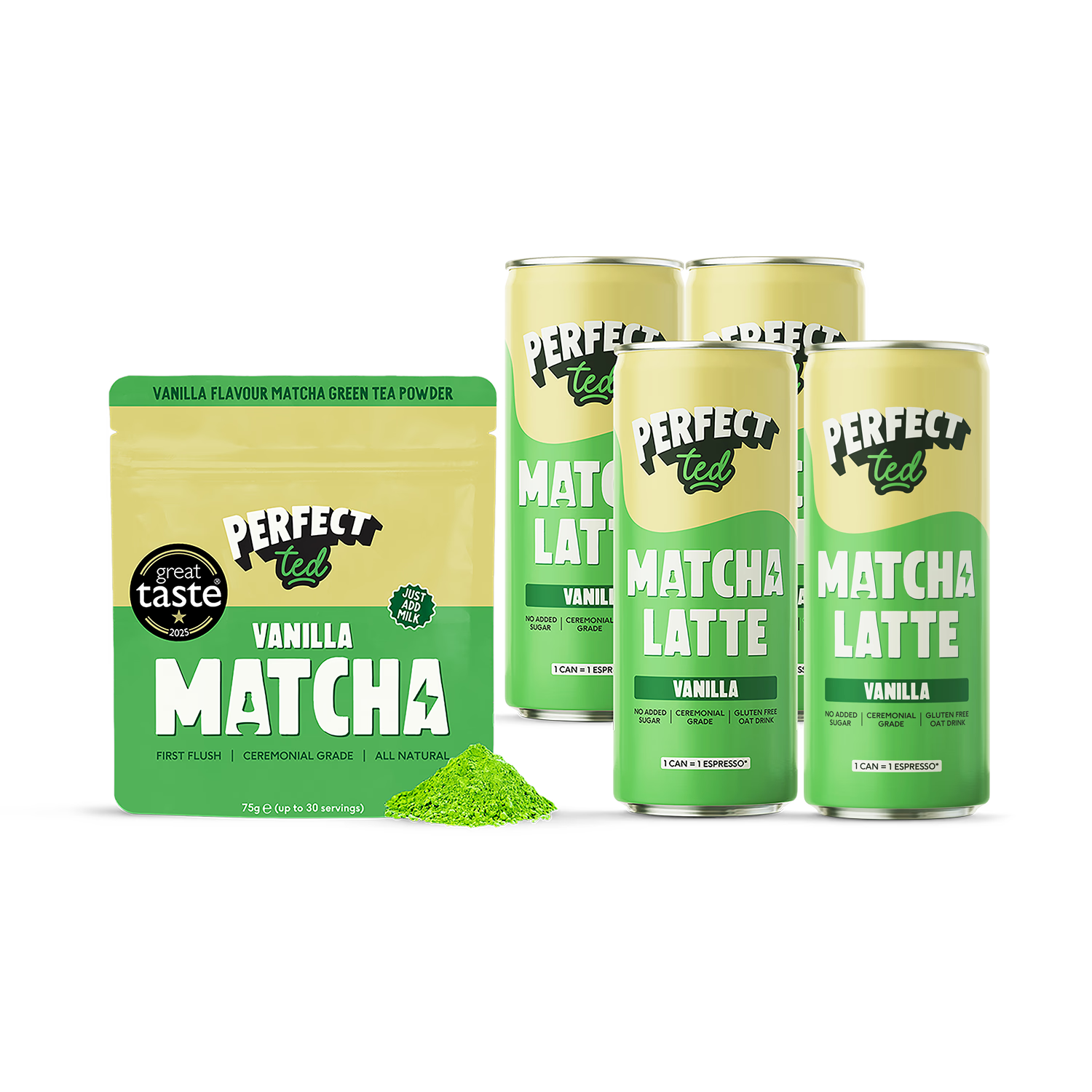 PerfectTed Vanilla Matcha bundle - British product