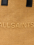 AllSaints Brown Lutece paper tote bag 34x59x17cm, imported from the UK