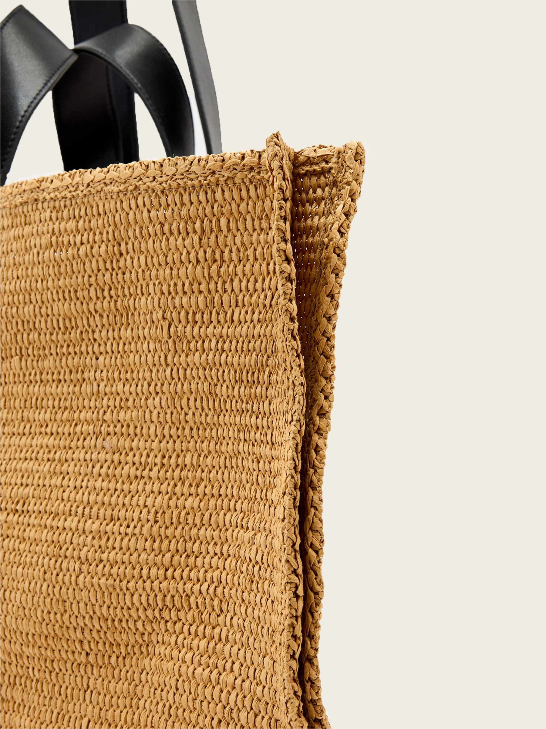 AllSaints Brown Lutece paper tote bag 34x59x17cm, imported from the UK