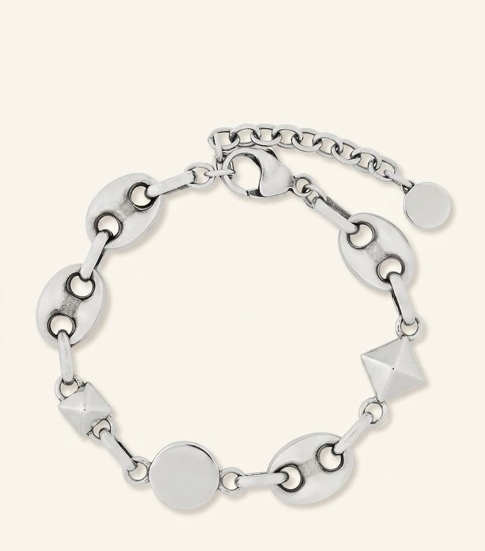 Louis Vuitton Sailor medium sterling silver bracelet, imported from the UK