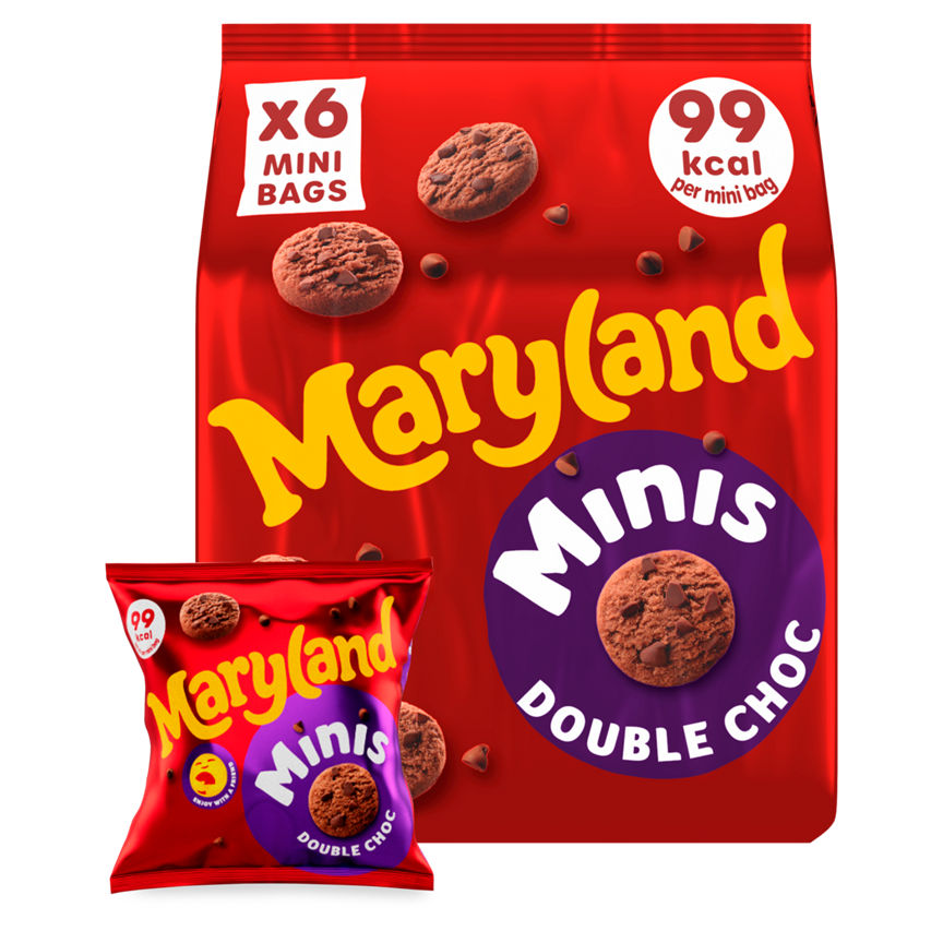 Maryland Cookies Double Chocolate Minis 6 pack GOODS ASDA   