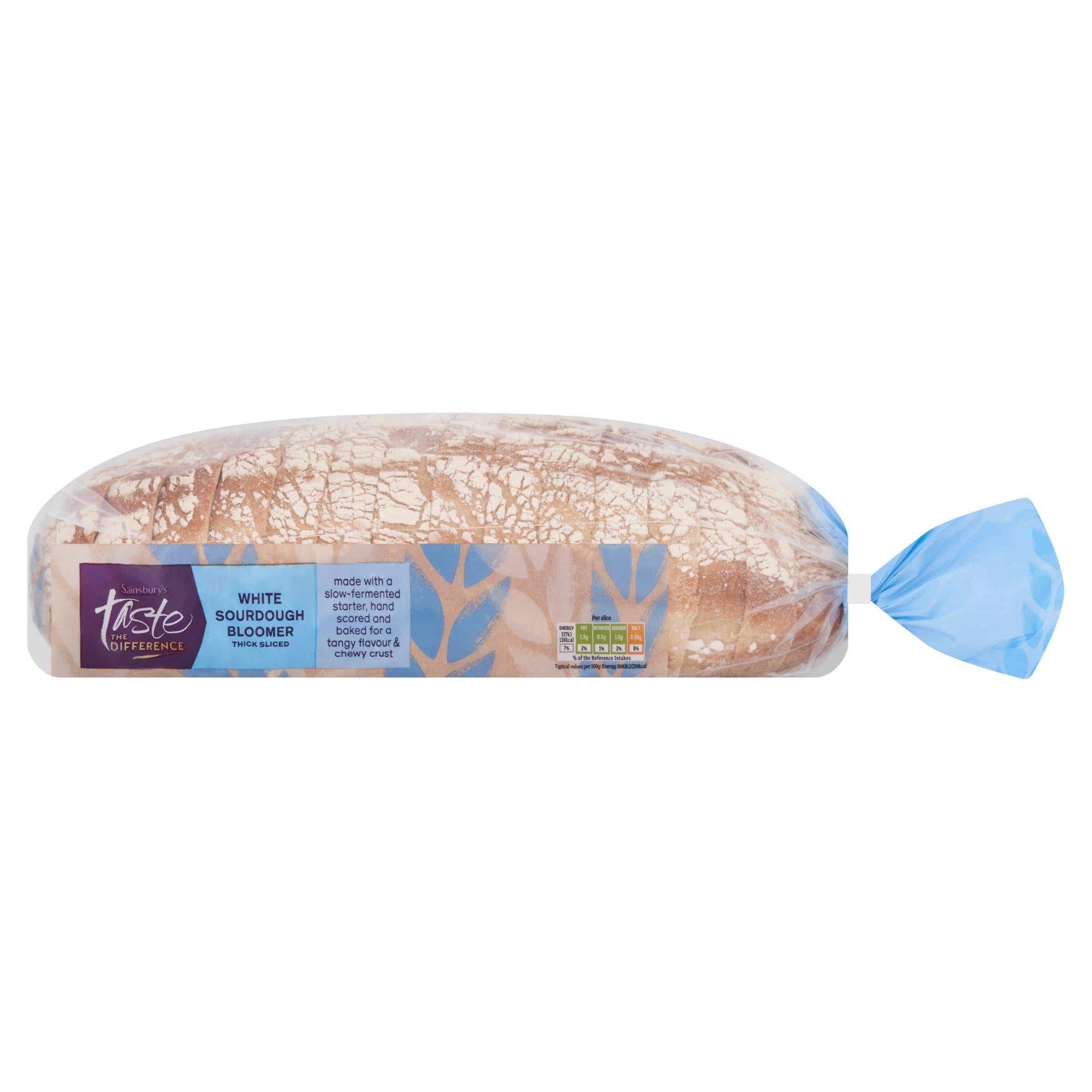 Sainsbury's White Sourdough Bloomer Thick Sliced, Taste the Difference 800g GOODS Sainsburys   