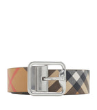Burberry reversible Check and calf leather belt - British product