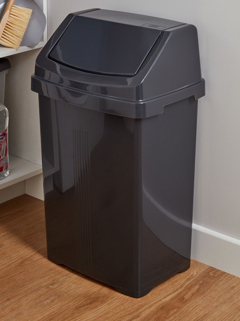 Wham Green Casa Plastic Swing Bin 50L