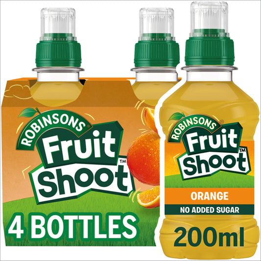 Fruit Shoot Orange Kids Juice Drink 4x200ml All long life juice Sainsburys   