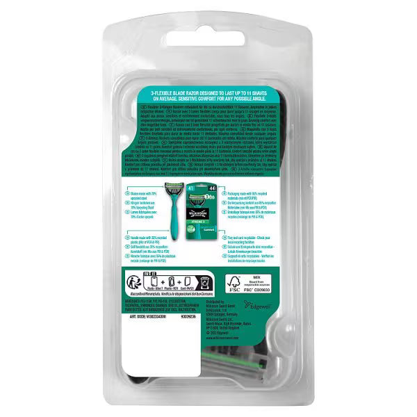 Wilkinson Sword Sensitive Disposable Razors 4 Pack (British brand)
