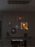 Freya large brown glass shade, imported from the UK