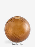 Freya large brown glass shade, imported from the UK