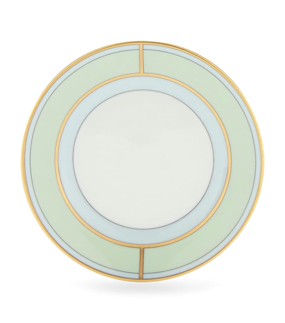 Ginori 1735 Colonna Diva Verde porcelain coffee saucer 12.5cm, UK version