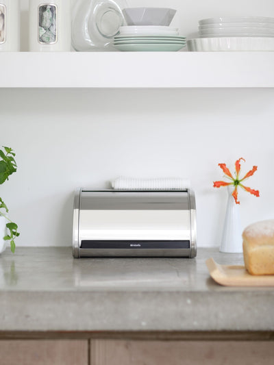 Next Brabantia Boîte à pain à rouleau chromée moyenne- Acheter en ligne sur McGrocer