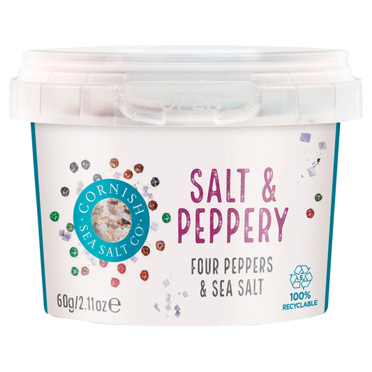 Cornish Sea Salt Co Sea Salt & Luxury Pepper Ingenious Seasoning 60g Salt & pepper Sainsburys   