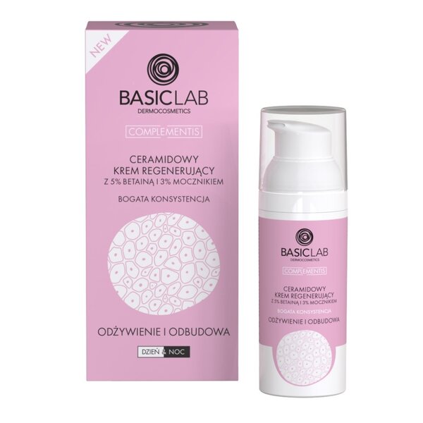 BasicLab ceramide regenerating cream rich consistency 50ml - British product
