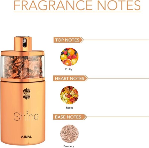 Ajmal Shine 75ml Eau De Parfum, UK version